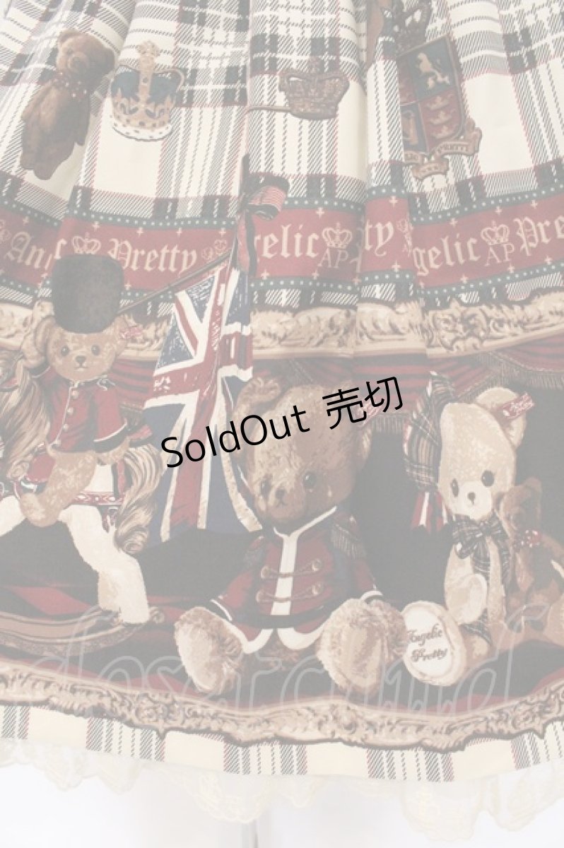 画像4: Angelic Pretty / British Bearジャンパースカート  アイボリー O-26-04-25-022-AP-OP-OW-OS (4)