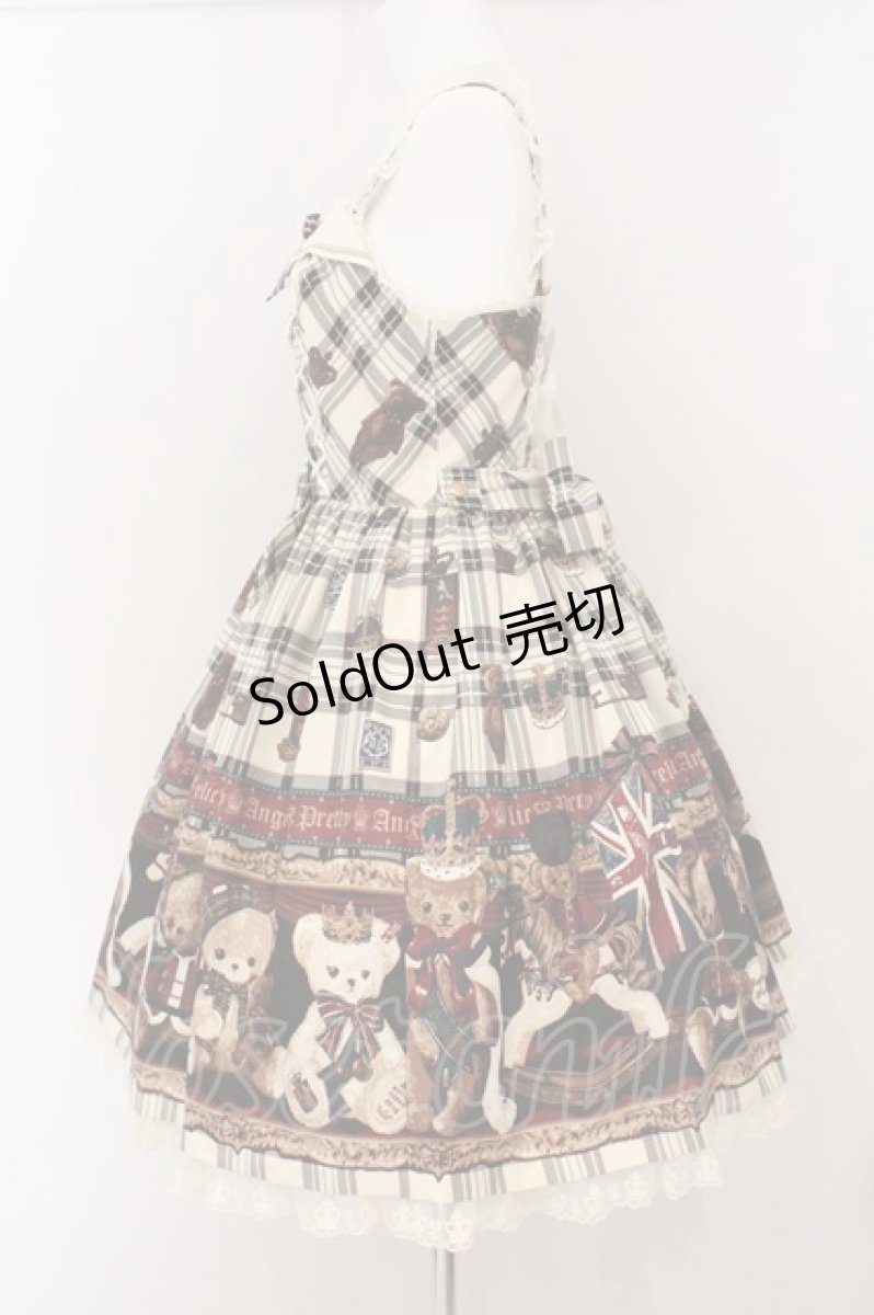 画像5: Angelic Pretty / British Bearジャンパースカート  アイボリー O-26-04-25-022-AP-OP-OW-OS (5)