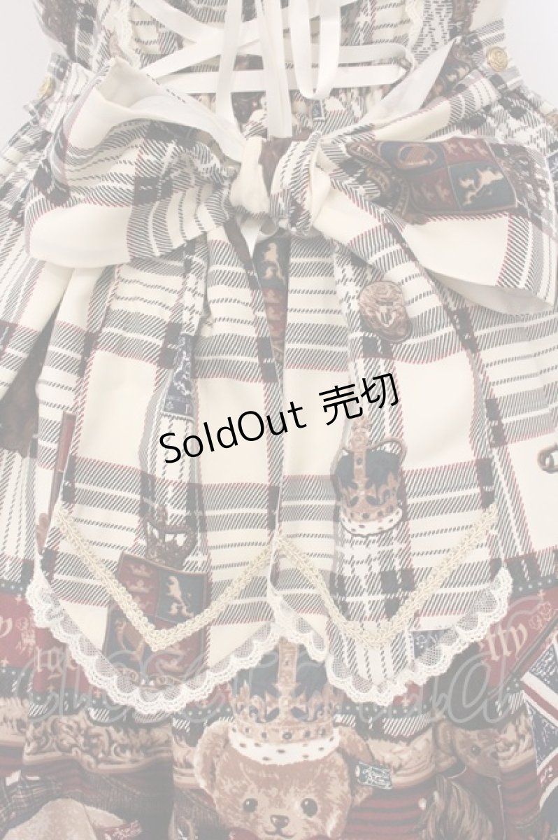 画像8: Angelic Pretty / British Bearジャンパースカート  アイボリー O-26-04-25-022-AP-OP-OW-OS (8)