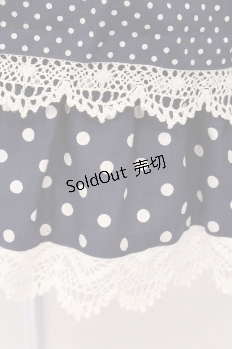 画像3: BABY,THE STARS SHINE BRIGHT / ドットRibbonジャンパースカート  Aタイプ・紺×オフシロレース O-26-04-25-025-BA-OP-OW-OS (3)