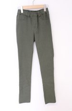 画像1: axes femme / 裾梯子レースレギンスパンツ  グリーン O-26-04-27-001-AX-PA-IG-OS (1)