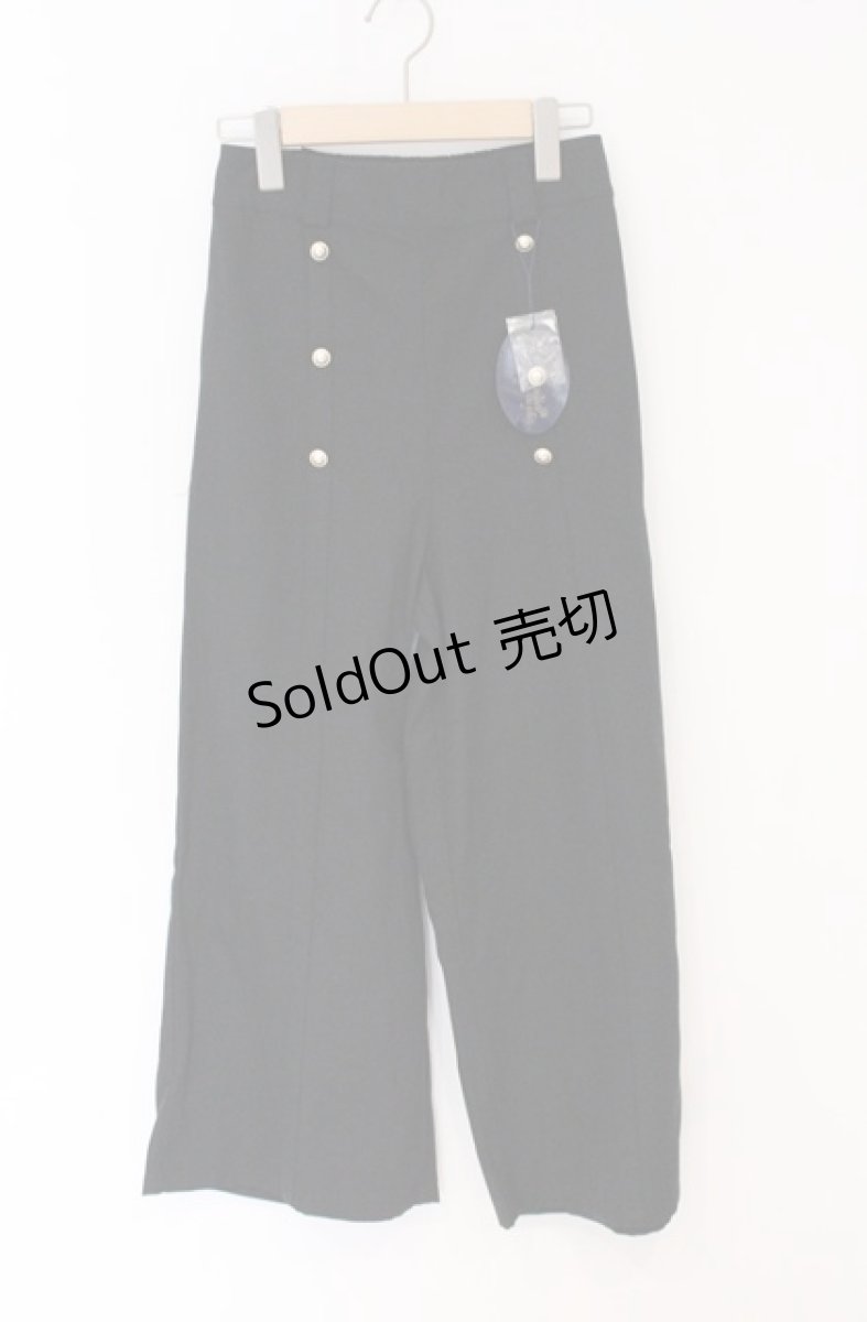 画像1: an another angelus / フロントゴールド釦使いストレートパンツ  クロ O-26-04-27-004-CA-PA-IG-OS (1)