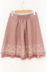画像3: axes femme / スカラップ刺繍スカート M ピンク O-26-04-27-038-AX-SK-OW-OS (3)
