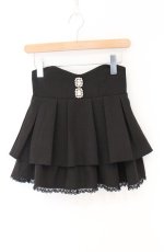 画像1: MA*RS / ビジューボタンサス付きスカート  クロ O-26-04-27-039-EL-SK-IG-OS (1)