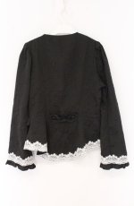 画像3: Eri Aino's collaboration / マノンローズ ジャケット M クロ×シロ O-26-04-27-043-PU-JA-OW-OS (3)