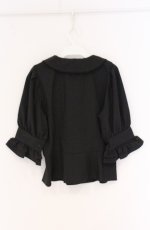 画像3: Eri Aino's collaboration / マノンローズ　ブラウス M クロ O-26-04-27-044-PU-BL-OW-OS (3)