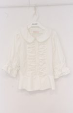 画像1: Eri Aino's collaboration / マノンローズ　ブラウス M シロ O-26-04-27-045-PU-BL-OW-OS (1)