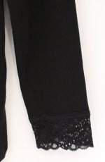 画像3: Kurumi Collaboration / マダムノクターン裏起毛インナートップス M クロ O-26-04-27-046-GO-TO-OW-OS (3)