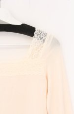 画像2: Kurumi Collaboration / マダムノクターン裏起毛インナートップス M アイボリー O-26-04-27-048-GO-TO-OW-OS (2)