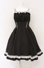 画像1: Eri Aino's collaboration / マノン・ローズ ジャンパースカート M クロ O-26-04-27-050-PU-OP-OW-OS (1)