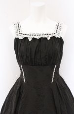 画像2: Eri Aino's collaboration / マノン・ローズ ジャンパースカート M クロ O-26-04-27-050-PU-OP-OW-OS (2)