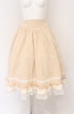 画像1: Eri Aino's collaboration / マノンローズ スカート M アイボリー O-26-04-27-052-PU-SK-OW-OS (1)