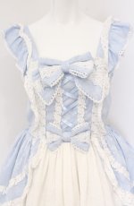 画像2: Chalmiere / ブリリアントローズジャンパースカート M サックス O-26-04-27-059-0-OP-OW-OS (2)