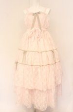 画像1: Angelic Pretty / Romantic Lacy Dollジャンパースカート  ピンク O-26-04-27-060-AP-OP-OW-OS (1)