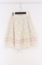 画像1: axes femme / レースフレアスカート  アイボリー O-26-04-27-008-AX-SK-IG-OS (1)