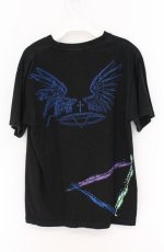 画像3: h.NAOTO / フェザークロスTシャツ  ブラック×ブルー O-26-04-27-1036-HN-TO-IG-OS (3)