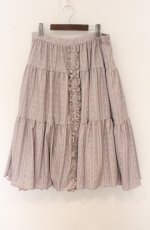 画像1: m petit by misako / MSKストライプRVSK 4L ピンク O-26-04-27-1004-LO-SK-IG-OS (1)