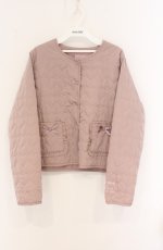 画像1: m petit by misako / マイメロタフタハートキルトジャケット L ピンク O-26-04-27-1039-LO-BL-IG-OS (1)