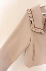 画像2: m petit by misako / セーラー襟ショートコート 4L ピンク O-26-04-27-1043-LO-CO-IG-OS (2)