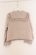 画像3: m petit by misako / セーラー襟ショートコート 4L ピンク O-26-04-27-1043-LO-CO-IG-OS (3)