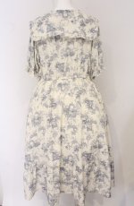 画像3: m petit by misako / トワルドジュイワンピース 4L オフシロ×Bルウー O-26-04-27-1044-LO-OP-IG-OS (3)