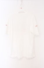 画像3: merry jenny / マロンクリームribbonスリーブTee  シロ O-26-04-27-1046-LO-TS-IG-OS (3)