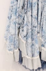 画像2: OZZ ANGELO / アイアンゲート柄リバーシブルスカート  ブルー×ホワイト O-26-04-27-1005-OO-SK-IG-OS (2)