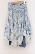 画像3: OZZ ANGELO / アイアンゲート柄リバーシブルスカート  ブルー×ホワイト O-26-04-27-1005-OO-SK-IG-OS (3)