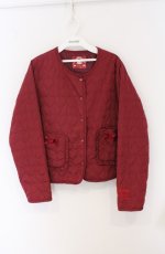 画像1: m petit by misako / キティタフタハートキルトジャケット LL アカ O-26-04-27-1054-LO-JA-IG-OS (1)