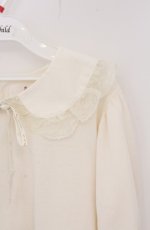 画像2: m petit by misako / 丸襟プルオーバー 4L オフシロ O-26-04-27-1057-LO-TO-IG-OS (2)