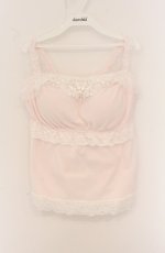 画像1: Princess Flower Garden / KRS*チュールフリルキャミソール 4L ピンク×シロ O-26-04-27-1060-PU-TO-IG-OS (1)