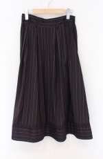 画像1: axes femme / レジメンタルストライプ柄スカート F ワイン O-26-04-27-1006-AX-SK-IG-OS (1)