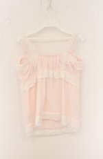 画像3: Princess Flower Garden / KRS*チュールフリルキャミソール 4L ピンク×シロ O-26-04-27-1060-PU-TO-IG-OS (3)