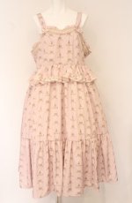 画像1: m petit by misako / NINA'Sコラボジャンパースカート 4L ピンク O-26-04-27-1061-LO-OP-IG-OS (1)