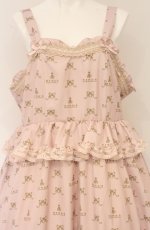 画像2: m petit by misako / NINA'Sコラボジャンパースカート 4L ピンク O-26-04-27-1061-LO-OP-IG-OS (2)