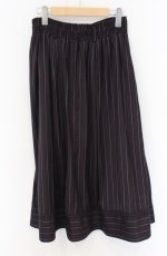 画像2: axes femme / レジメンタルストライプ柄スカート F ワイン O-26-04-27-1006-AX-SK-IG-OS (2)