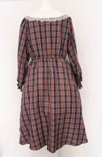 画像3: m petit by misako / ハローキティチェックフレアワンピース 3L ネイビー×アカ O-26-04-27-1063-LO-OP-IG-OS (3)