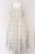 画像1: m petit by misako / MSKトワルドジュイジャンパースカート 4L アイボリー×サックス O-26-04-27-1065-LO-SK-IG-OS (1)