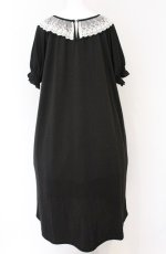 画像3: m petit by misako / AOKエリツキギャザーワンピース 4L クロ O-26-04-27-1066-LO-OP-IG-OS (3)