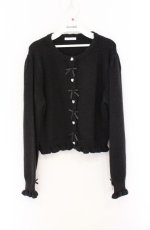 画像1: Alice Mashiro / ニットカーディガン L クロ O-26-04-27-1067-PU-TO-IG-OS (1)