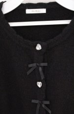 画像2: Alice Mashiro / ニットカーディガン L クロ O-26-04-27-1067-PU-TO-IG-OS (2)