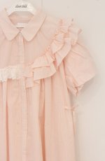 画像2: merry jenny / stripe frillfrill ワンピース  ピンク O-26-04-27-1069-LO-OP-IG-OS (2)