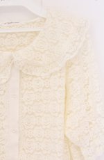 画像2: m petit by misako / AOKレースブラウス 3L アイボリー O-26-04-27-1071-LO-BL-IG-OS (2)