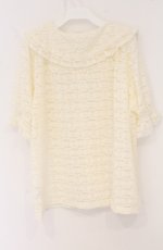 画像3: m petit by misako / AOKレースブラウス 3L アイボリー O-26-04-27-1071-LO-BL-IG-OS (3)