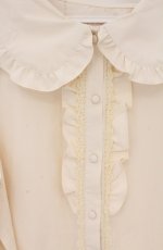 画像2: m petit by misako / AM マルエリフリルブラウス LL クリーム O-26-04-27-1072-LO-BL-IG-OS (2)