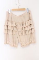 画像1: m petit by misako / 3部丈フリルドロワーズ JLL~LL ベージュ O-26-04-27-1075-LO-PA-IG-OS (1)