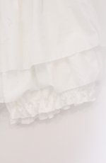 画像2: m petit by misako / 吸水速乾　フリル1部丈ドロワーズ JJM~L シロ O-26-04-27-1077-LO-PA-IG-OS (2)