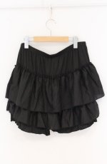 画像3: m petit by misako / 吸水速乾　フリル1部丈ドロワーズ JJM~L クロ O-26-04-27-1078-LO-PA-IG-OS (3)