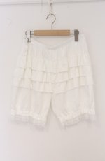 画像1: m petit by misako / 3部丈 フリルドロワーズ JJL~LL シロ O-26-04-27-1079-LO-PA-IG-OS (1)