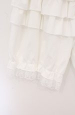 画像2: m petit by misako / 3部丈 フリルドロワーズ JJL~LL シロ O-26-04-27-1079-LO-PA-IG-OS (2)